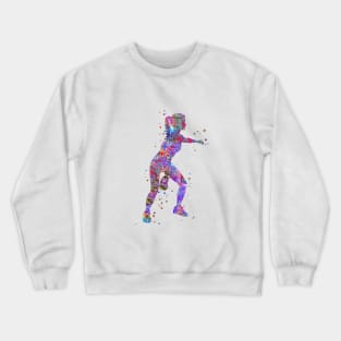 Female kettlebell weight Crewneck Sweatshirt